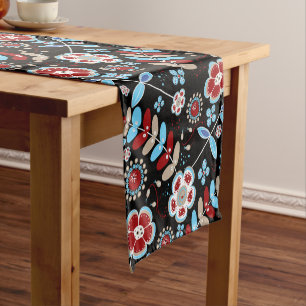 Caminho De Mesa Pequeno Padrão Floral Povo Ousado