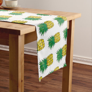 Caminho De Mesa Pequeno Padrão Geométrico de Ananás Amarelo Moderno