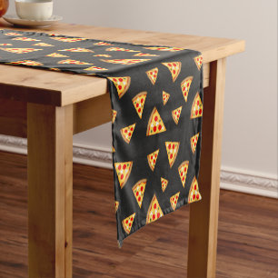 Caminho De Mesa Pequeno Padrão legal e divertido de fatias de pizza