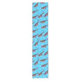 Caminho De Mesa Pequeno Padrão Musical do Jogador Sax Saxofone de Natal