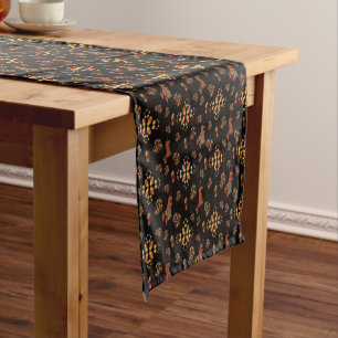 Caminho De Mesa Pequeno Padrões de Queda Elegante de Dachshund: Blooms de