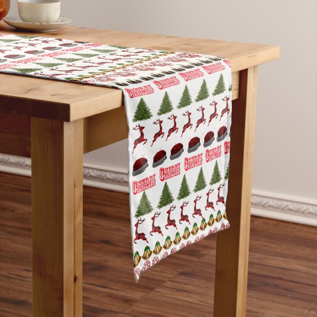 Caminho De Mesa Pequeno Padronizador de Mesa de Natal Feio, (No Local)