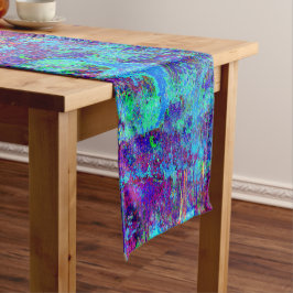 Caminho De Mesa Pequeno Paisagem Psicodélica Impressionista de Jardim Azul