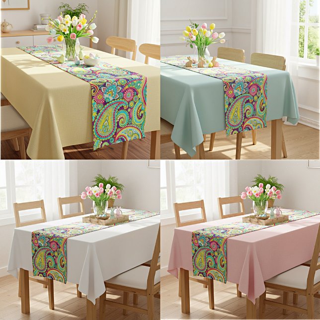Caminho De Mesa Pequeno paisley de primavera (Criador carregado)