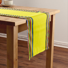 Caminho De Mesa Pequeno Pano de mesa curto com listras de serape brilhante