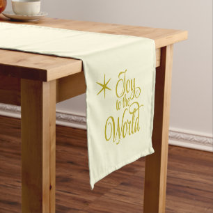 Caminho De Mesa Pequeno Pano de Mesa Curto para Férias de Natal