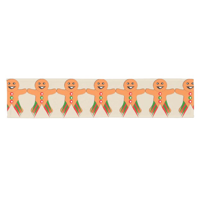 Caminho De Mesa Pequeno Pano de Mesa Homem de Biscoito de Natal (Horizontal)