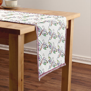 Caminho De Mesa Pequeno Pano de mesa médio com libélulas coloridas