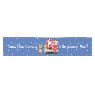 Caminho De Mesa Pequeno Papai Noel de Natal Personalizar Isqueiro 14 x 72