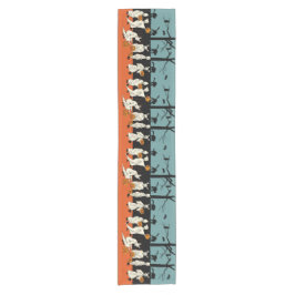 Caminho De Mesa Pequeno Parada do fantasma do Dia das Bruxas do vintage