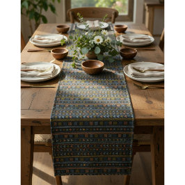 Caminho De Mesa Pequeno Passe de Mesa com Padrão de Arte Folclórica Escand