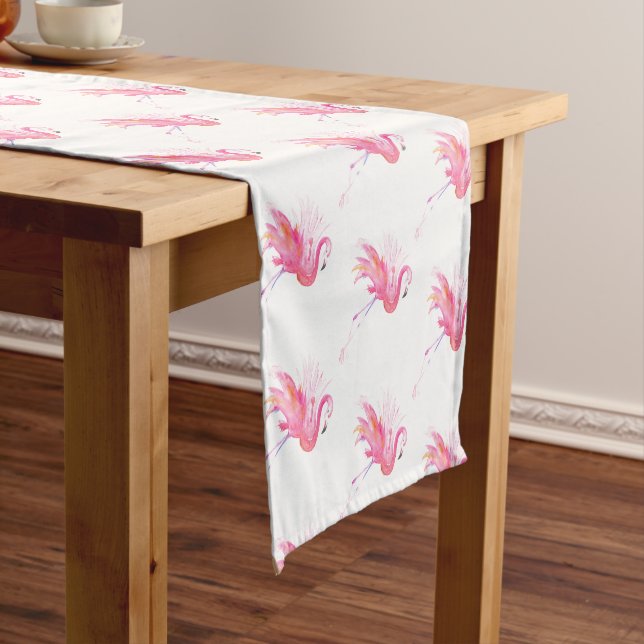 Caminho De Mesa Pequeno Passeio de Mesa Flamingo Rosa (No Local)