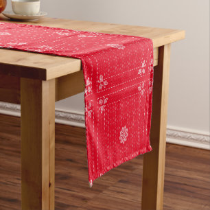 Caminho De Mesa Pequeno Passeio de Mesa Ticky Cactus - Vermelho