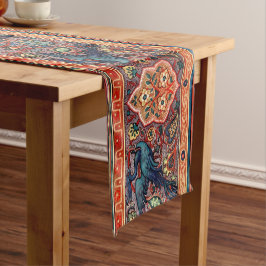 Caminho De Mesa Pequeno Pavões Art Nouveau Vintage em Friso de Vinha Flora