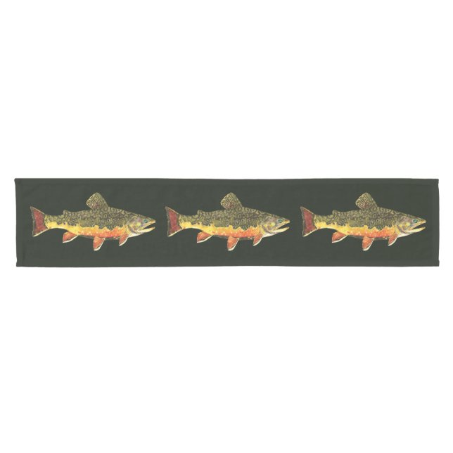 Caminho De Mesa Pequeno Peixe de truta de carne (Horizontal)