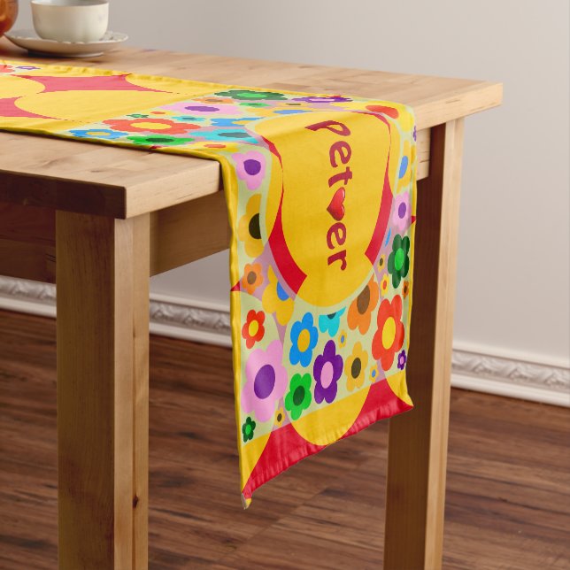 Caminho De Mesa Pequeno Pet Lover Mesa Runner (No Local)