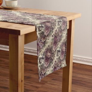 Caminho De Mesa Pequeno Pétalas de ameixa Despertadas - Design de Floral G