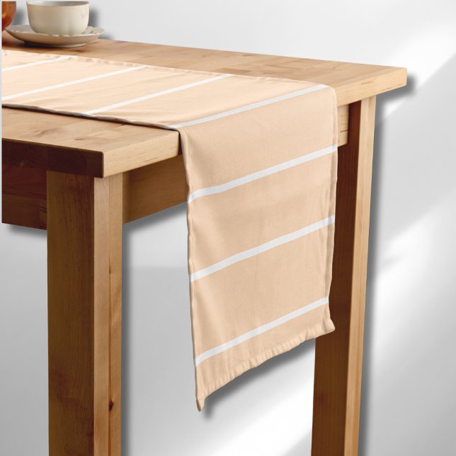 Caminho De Mesa Pequeno Pico rosa e branco fina horizontal (Criador carregado)