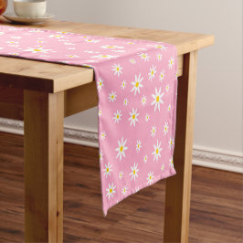 Caminho De Mesa Pequeno Pink Daisy Mesa Runner