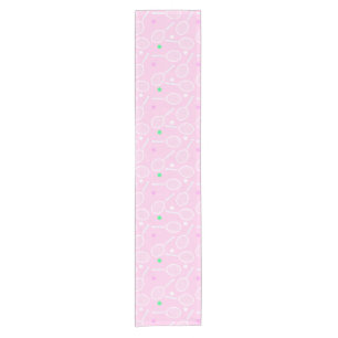 Caminho De Mesa Pequeno Pink do padrão-raquete tênis