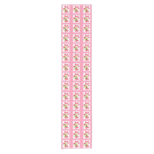 Caminho De Mesa Pequeno Pista de mesa de tulipas rosa