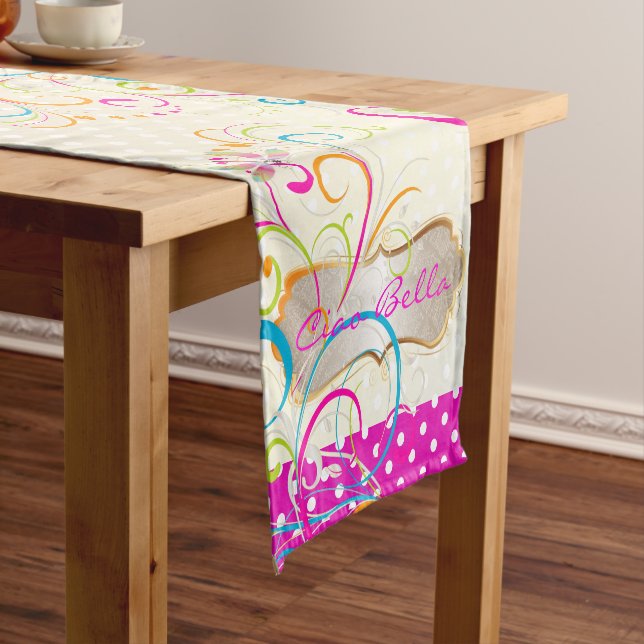 Caminho De Mesa Pequeno PixDezines Dragonflies Rainbow Swirls (No Local)