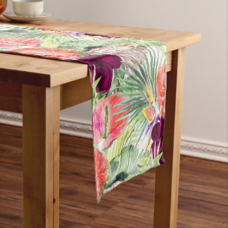 Caminho De Mesa Pequeno PixDezines Tropical Paradise Lush Floral Foliage