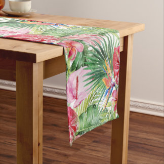 Caminho De Mesa Pequeno PixDezines Tropical Paradise Lush Floral Foliage