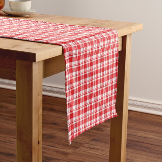 Caminho De Mesa Pequeno Plaid de Férias de Natal (No Local)