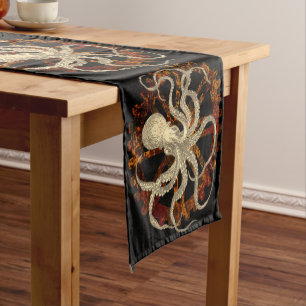 Caminho De Mesa Pequeno Polvo Steampunk e Arco-Bloqueado Rusty