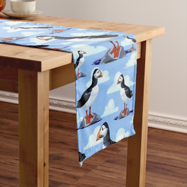 Caminho De Mesa Pequeno Puffin Cute Atlantic Seabird (No Local)