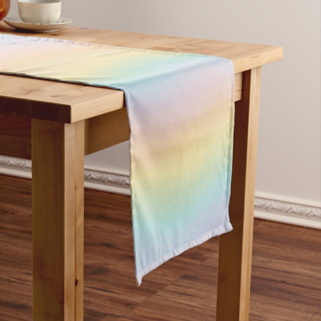 Caminho De Mesa Pequeno Rainbow Colorful Mesa Runner (No Local)