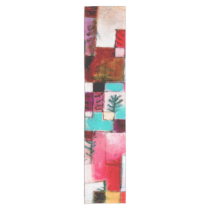 Caminho De Mesa Pequeno Red Green e Violet, Paul Klee