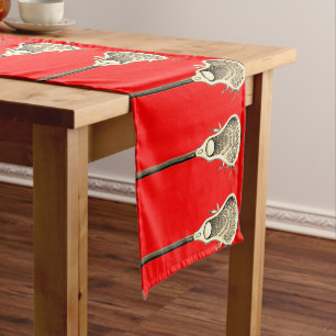 Caminho De Mesa Pequeno Red Short Mesa Runner da Equipe Lacrosse