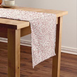 Caminho De Mesa Pequeno Red Vine Scroll Mesa Runner - Holiday Classic