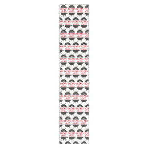 Caminho De Mesa Pequeno Rei Da Grelha, Vermelho Branco Negro