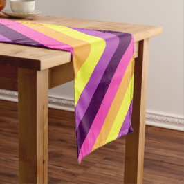 Caminho De Mesa Pequeno Retro Roxo Cor-de-rosa - Pequena Mesa