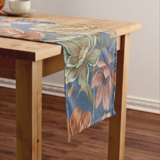 Caminho De Mesa Pequeno Romantic Cottage Flowers