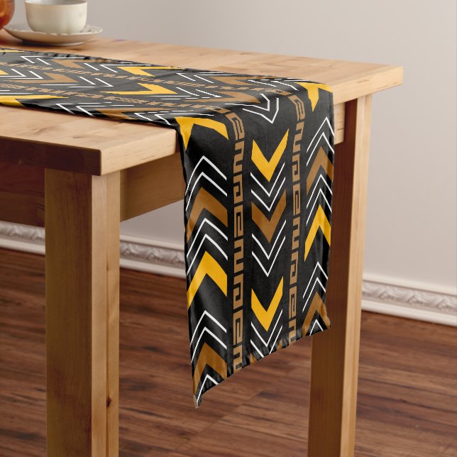 Caminho De Mesa Pequeno Runner de Mesa Bogolan africano impresso (No Local)