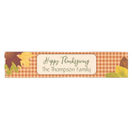 Caminho De Mesa Pequeno Runner de Mesa de Ação de Graças de Autumn Gingham