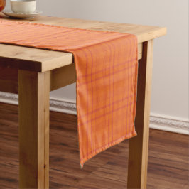Caminho De Mesa Pequeno Runner de Mesa de Padrão do Orange Tartan