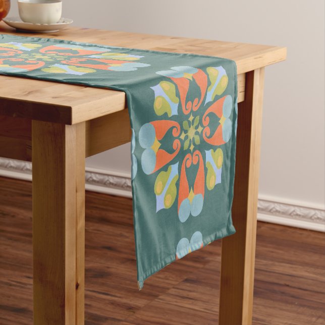 Caminho De Mesa Pequeno Runner de Mesa Floral (No Local)