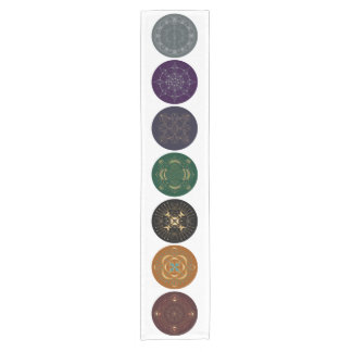 Caminho De Mesa Pequeno Runner de Mesas Multicolores de Mandala de Sombra 