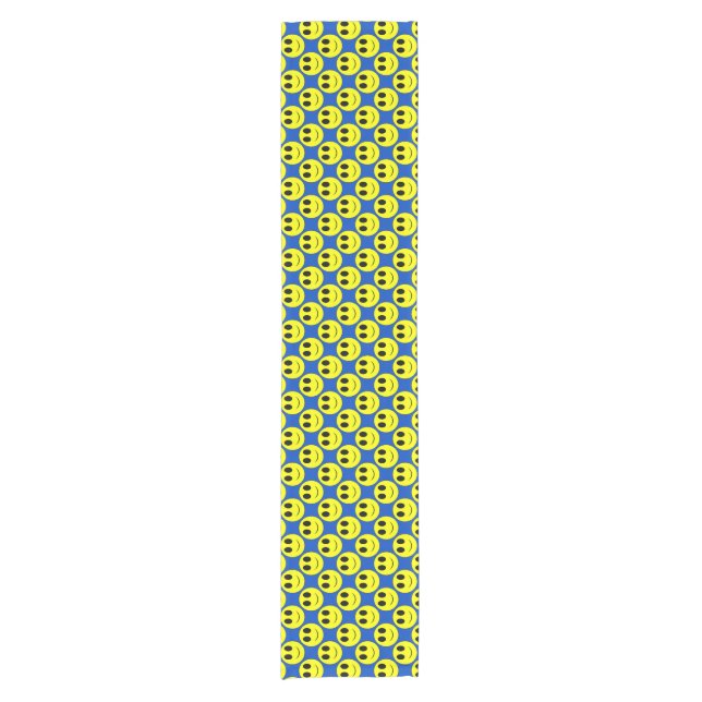 Caminho De Mesa Pequeno Runner Mesa Azul Grande Amarelo (Frente)