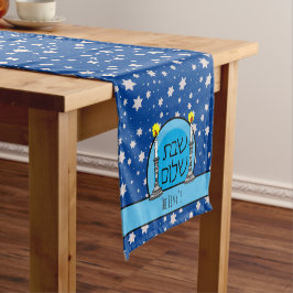 Caminho De Mesa Pequeno Runners de Mesas Personalizados do Shabbat Shalom