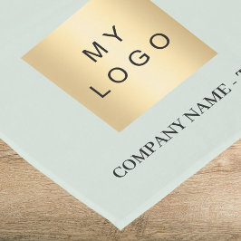 Caminho De Mesa Pequeno Sage green business logo text
