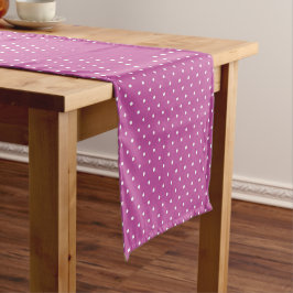 Caminho De Mesa Pequeno Seamless magenta background polka dot pattern