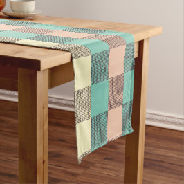 Caminho De Mesa Pequeno Seamless plaid pattern  