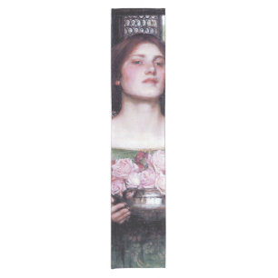 Caminho De Mesa Pequeno Senhora e Rosas, John William Waterhouse