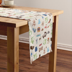 Caminho De Mesa Pequeno Sexo Padrão de Brinquedos de creche de bebê com en